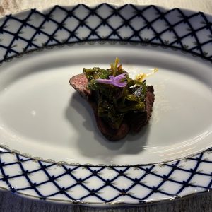 fifth course paired with a black-owned wine