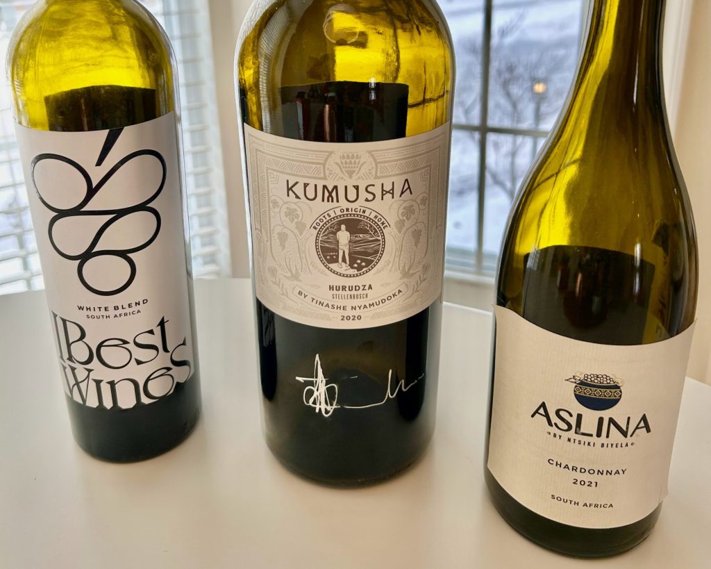 White wines from South Africa