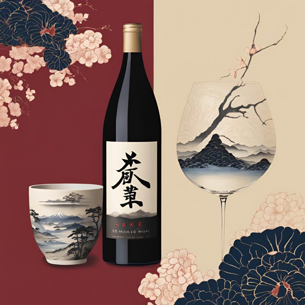 Sake in the bottle