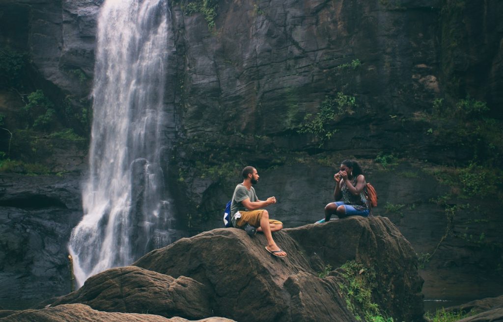 man proposing in Africa